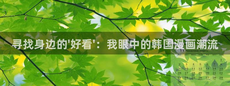 香蕉漫画免费漫画在线阅读：寻找身边的\'好看\'：我眼中的韩国漫画潮流